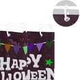 thumbnail image 5 of Coolnut Halloween Pumpkin Man Shower Curtain Bathroom Decor Watercolor Shower Curtain Sets Fabric Cloth Bathroom Curtains with Hooks 60x72 Inch, 5 of 6