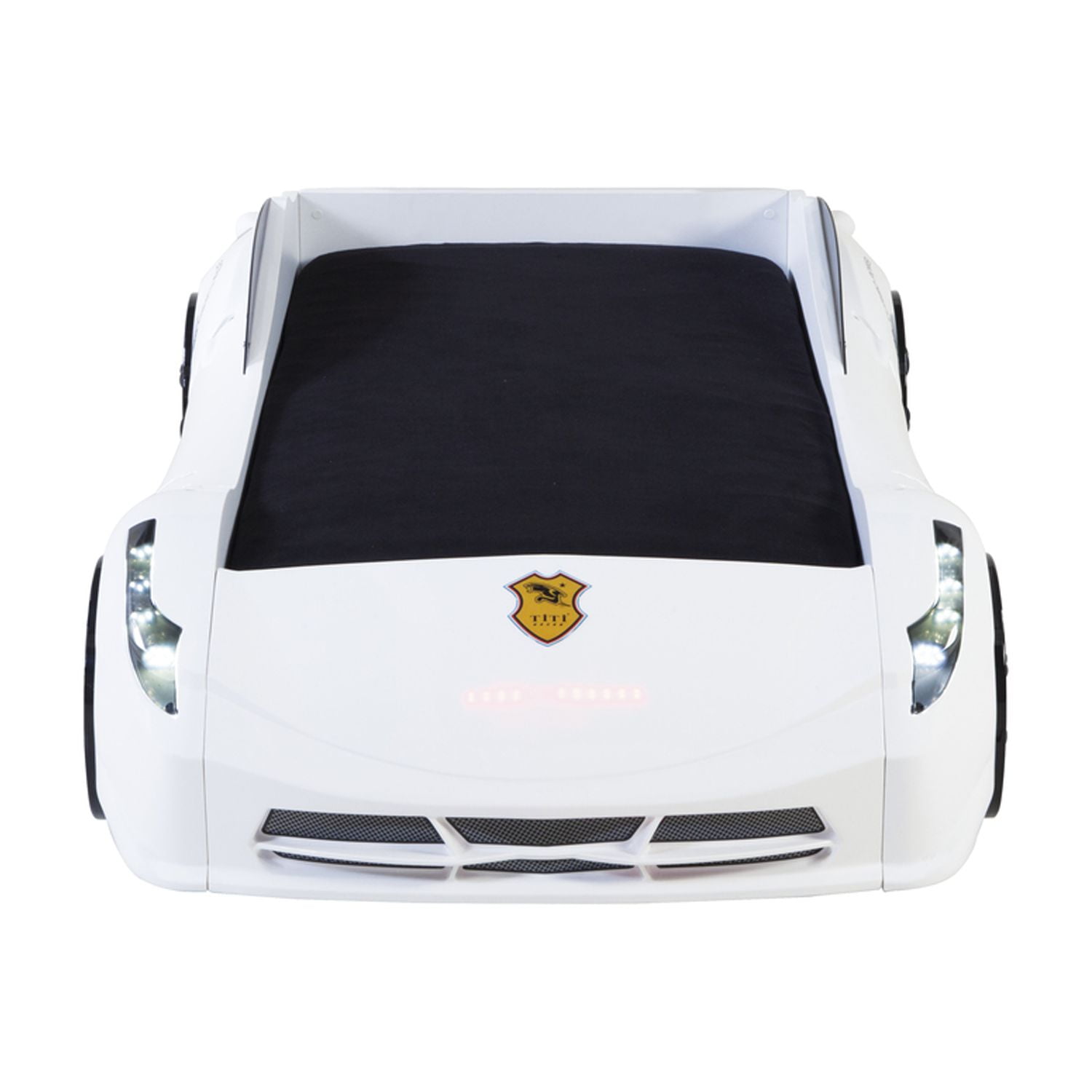 Titi Racer Modern Wood TT Twin Race Car Bed with Remote Titi Racer Modern Wood TT Twin Race Car Bed with Remote
