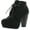 Black, variant on BELLA MARIE GOLDIE-11 Women's Fashion High Chunky Heel Platform Lace Up Booties