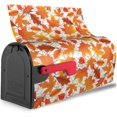 thumbnail image 3 of Autumn Maple Leaves Mailbox Cover Magnetic Thanksgiving Fall Seasonal Mailbox Wraps Post Box Cover Décor 25.5x21 in, 3 of 6