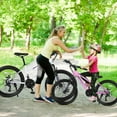 thumbnail image 2 of Ambifirner 26-Inch Mountain Bike for Teens & Women – Shimano 21-Speed Dual Disc Brakes, 100mm Front Suspension & Steel Frame for Outdoor Adventure​​ Pink, 2 of 8