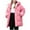 Pink, variant on Girls Long Hooded Puffer Coat Kids Oversized Winter Warm Padded Jacket Purple Size 5 Years