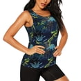 thumbnail image 2 of Fotbe Cartoon Dinosaur Blusas Sin Mangas para Mujer – Estilo Casual, Corte Suelto, Slim-Fit, Cuello Redondo Deportivo, Tops de Verano para Gimnasio y Yoga-Small, 2 of 7