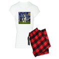 thumbnail image 1 of CafePress - Starry Night & Husky - Women's Light Pajamas, 1 of 1