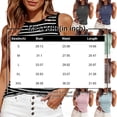 thumbnail image 3 of EKVAHL Tank Tops For Women Ribbed Knit Round Neck Striped Camis, Slim Side Ruched Stretchy Blouses, Casual Daily Summer Sleeveless Tops Black, 3 of 3