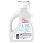 Dreft Liquid Laundry Detergent for Family, Unscented Laundry Detergent, 42 fl oz, 32 Loads