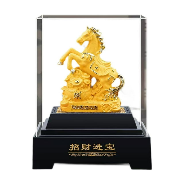 Elodie Feng Shui Ornement Année du Cheval Statue de Cheval Moderne pour Bureau Entreprise Bureau