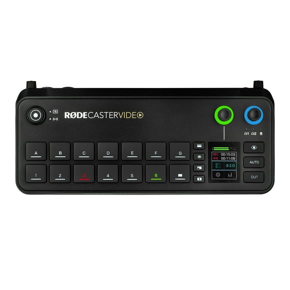 RODE RODECaster Video Professional Video Switcher and Audio Interface, 6 Video Inputs, HDMI and USB, 1080p60