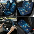thumbnail image 2 of Jeiento Butterfly Car Seat Covers Full Set with Steering Wheel Cover Safe Belt Pads Coasters Center Console Cover Keychain Chapstick Holder Blue 13 PCS Auto Interior Sets Accessory, 2 of 8