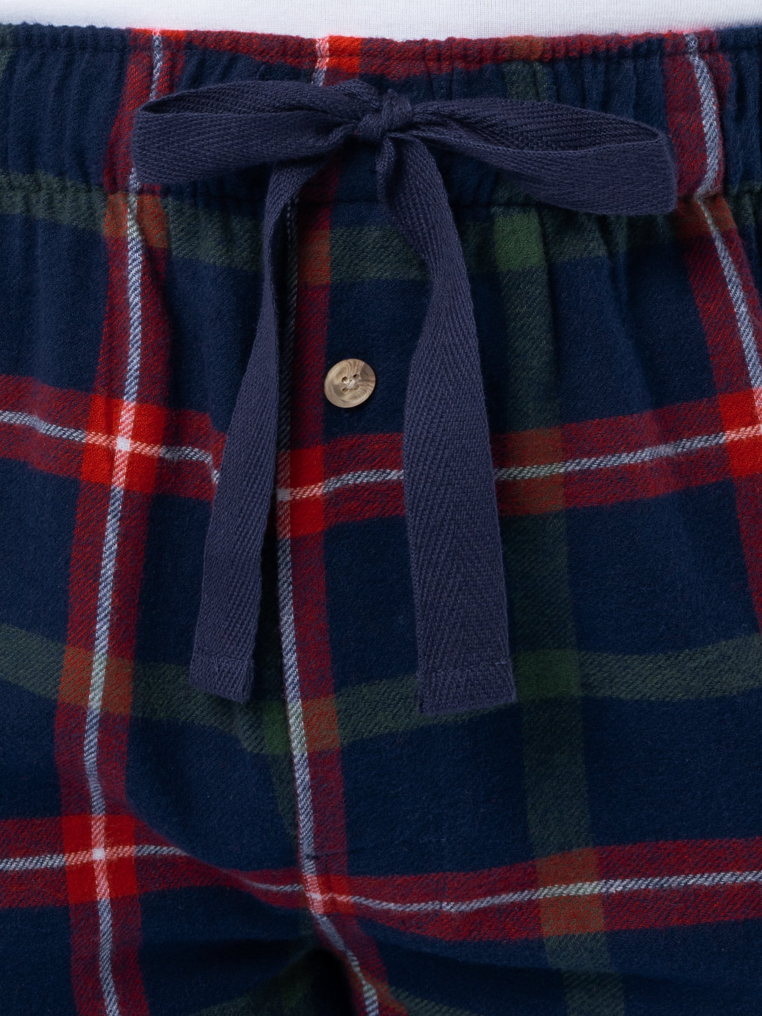 Fruit of the Loom Men's Jersey Knit Top and Flannel Pajama Pants Set, 2-Piece, Sizes S-5XL