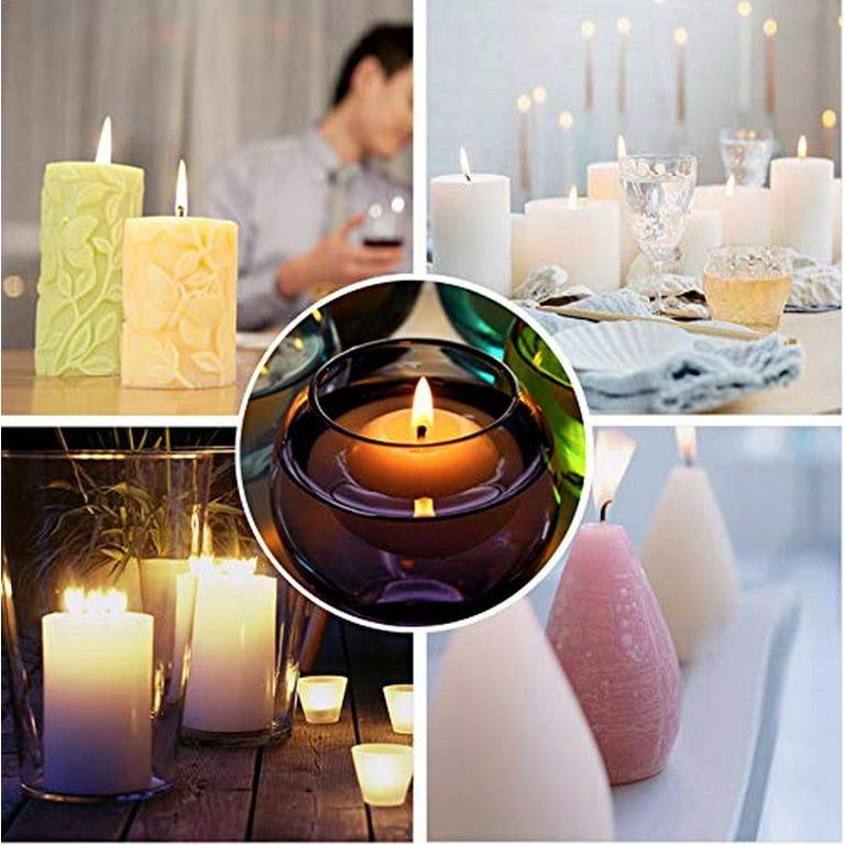 iMeshbean Wax Candle Making Kit DIY Candles Craft Tools- 1pc Candle Pouring  Pot & 50pcs Candle Wicks & 60pcs Candle Wicks Sticker & 10pcs Candle Wicks  Holder 