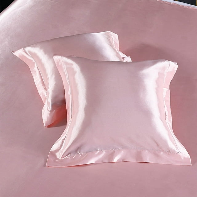 Funda de Almohada de Satén para El Cuidado Del Cabello y La Piel - Paquete de 2 Fundas de Almohada de Seda para Mujer y Hombre | Juego de Fundas de Almohada Hipoalergénicas Suaves con Cierre de Sobre