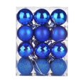 thumbnail image 2 of PENGXIANG 24 Pcs/Set 4cm Christmas Tree Ornament Increase Atmosphere Decorative Scene Layout Lightweight with Rope Christmas Tree Decoration Shiny Reflective Classic  Balls for Christmas, 2 of 13