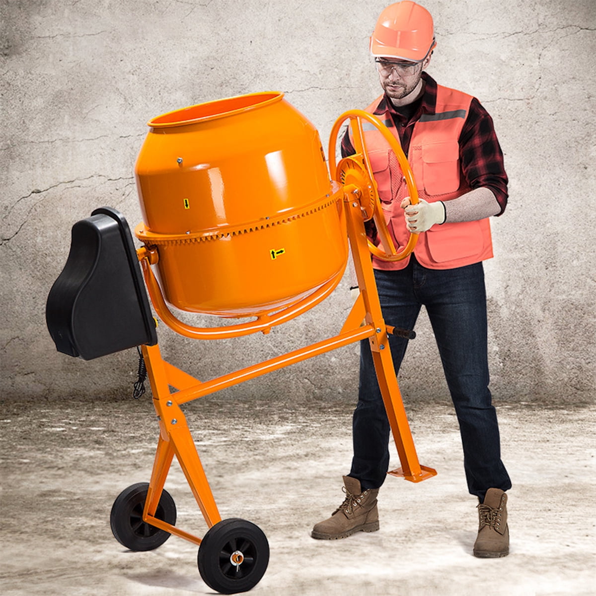 Inolait Portable 4.2 cu Ft Electric Cement Mixer
