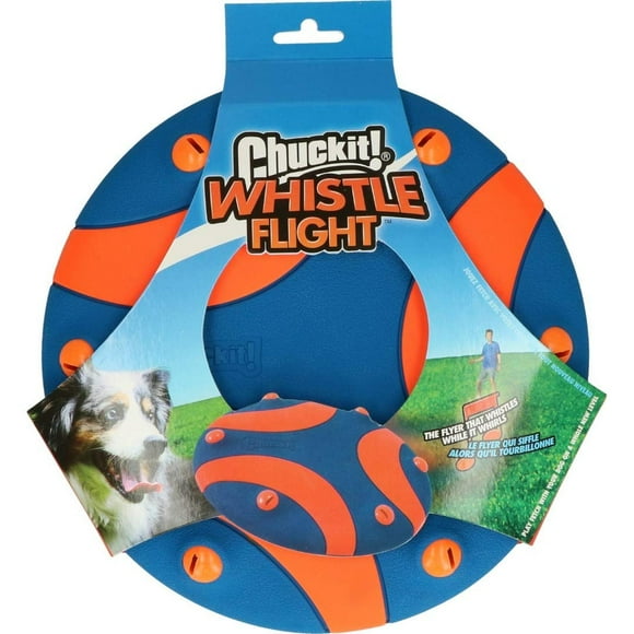 Volante Chuckit Azul con Silbato para Perro