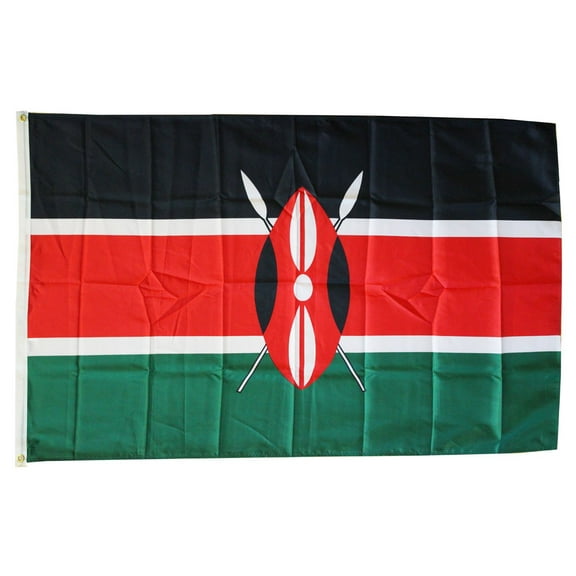 Kenya - 3'X5' Polyester Flag