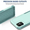 thumbnail image 5 of Allytechgroup Compatible for Apple iPhone 11, Rugged Shockproof Military Grade Protection Dual Layers Hard PC TPU Phone Case for iPhone 11, Mint, 5 of 5