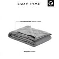 thumbnail image 4 of Posh Living Feechi 48"x72" Cotton Weighted Blanket Throw in Gray (12 lbs), 4 of 10