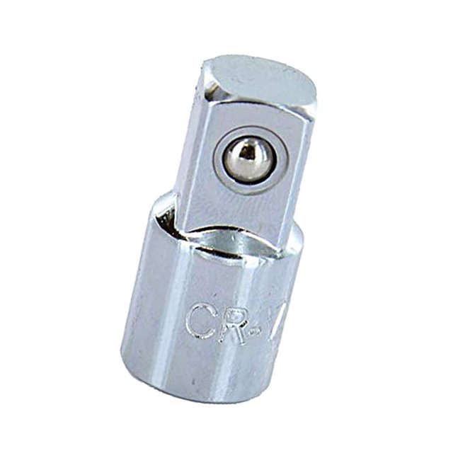 Reductor de Adaptador de Enchufe 1/4 3/8 1/2 3/4 Pulgadas Baoblaze Juego de reductor de zócalo Plata