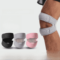 thumbnail image 1 of Rótula ajustable de doble presión de silicona doble incorporada con protección de rodilla, absorción de impactos, transpirable, antideslizante, para correr, bádminton, 1 of 5