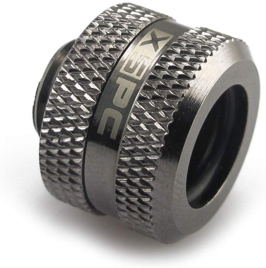 XSPC – Raccord De Barb Noir Chrome G1/4 Pour Tubes 3/8 (10mm Intérieur) - 9