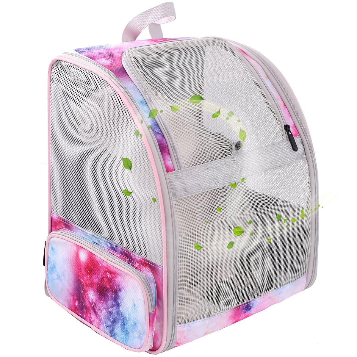 Halinfer Breathable Cat Backpack, Full Ventilation Pet Carrier Backpack for Small Dog, Airline Approved Cat Carrying Backpack for Travel and Hiking