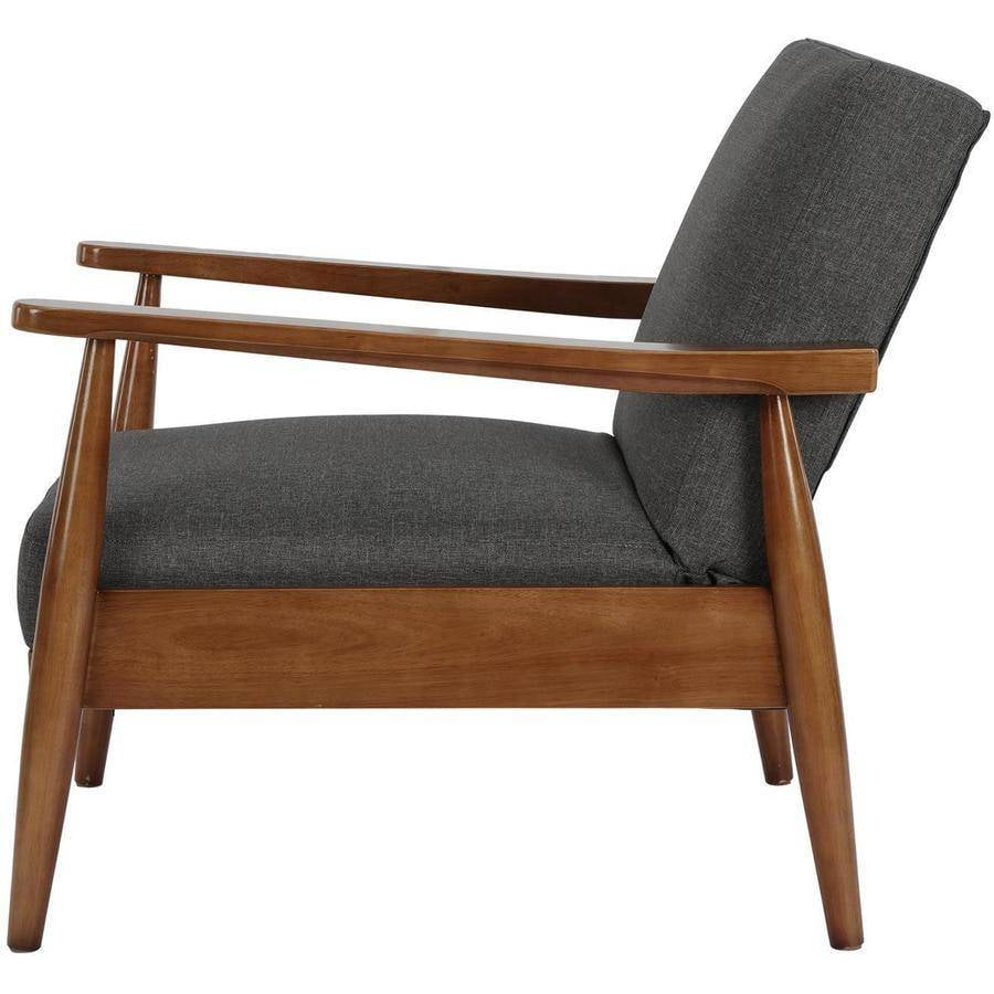 Club Chair Mid Century Modern Danish Wood Gray Vintage Accent Lounge Club Chair Mid Century Modern Danish Wood Gray Vintage Accent Lounge Arm Recline