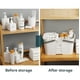 thumbnail image 3 of Wosthever Cesta de ducha, bolsa de limpieza de plástico, práctica caja de almacenamiento multifuncional para de baño, suministros para Almacenamiento y organización del hogar Gris, 3 of 6