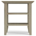 thumbnail image 4 of Simpli Home Acadian Wood 19" Square Transitional End Table in Gray, 4 of 11