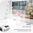 thumbnail image 3 of VANKYO Leisure 510 Full HD Movie Projector, Video Projector with 200" Projection Size, Support 1080P HDMI VGA AV USB with Free HDMI Cable and Carrying Bag (White), 3 of 7