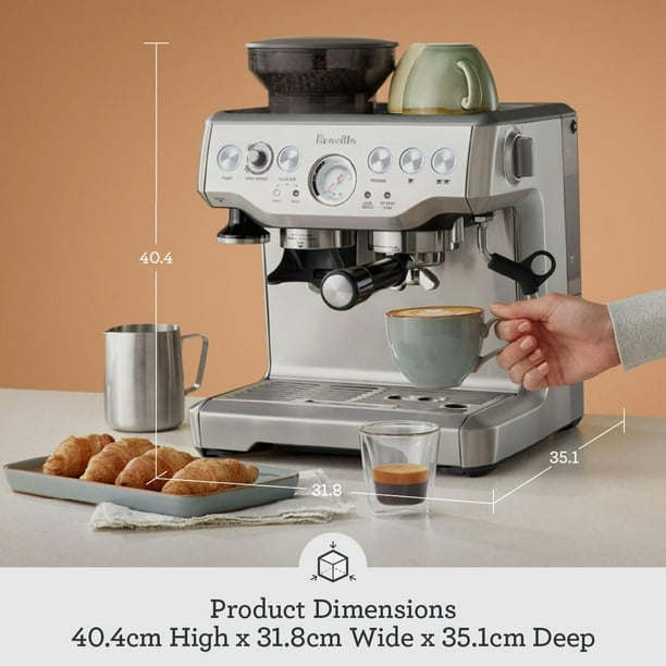 Breville Barista Express Espresso Machine, Brushed Stainless Steel