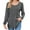 Dark Gray, variant on Women's Puff Sleeve Pleated Blouse Crew Neck Loose Fit Long Sleeve Top Soft Breathable Casual Shirt for Winter Spring Comfort Wear Pink XXL