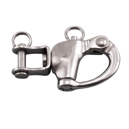 STAINLESS JAW SWIVEL SNAP SHACKLE, 5", 316 SS