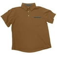thumbnail image 4 of COSFO Polo Shirt Men with Pockets Short Sleeve Golf Brown Basic Tops Pullover Collared Slim Fit Performance Mens Classic T-Shirt, 4 of 5