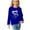 Blue, variant on Zwiiyzr Toddler Baby Girl Long Sleeve Sweatshirt Crew Neck Tops Basic Solid Color Sweater Shirts Kid Fall Clothes 3-14 Years Olive Green
