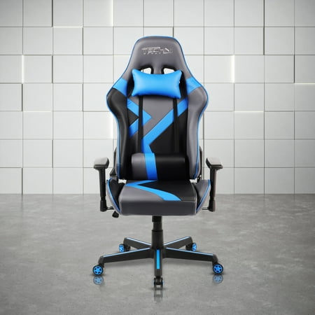 UPC: 0815764015678 | Techni Sport TS-70 Office-PC Gaming Chair with Memory Foam Seat  Blue