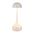 thumbnail image 4 of Lámpara de mesa de metal, lámpara de escritorio decorativa, recargable por USB, moderna luz de noche, lámpara de noche para oficina, dormitorio, sala Arte blanco, 4 of 9