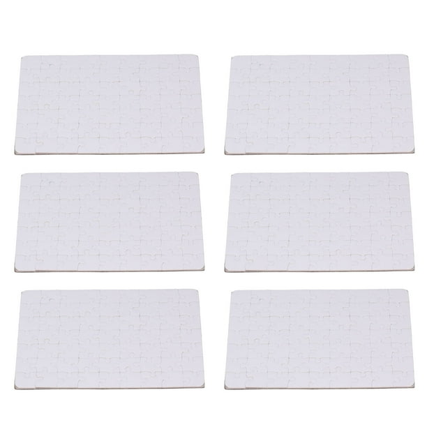 Rompecabezas en blanco para sublimación, juego de 6 rompecabezas en blanco, rompecabezas en blanco para bricolaje, rompecabezas en blanco de mayor durabilidad