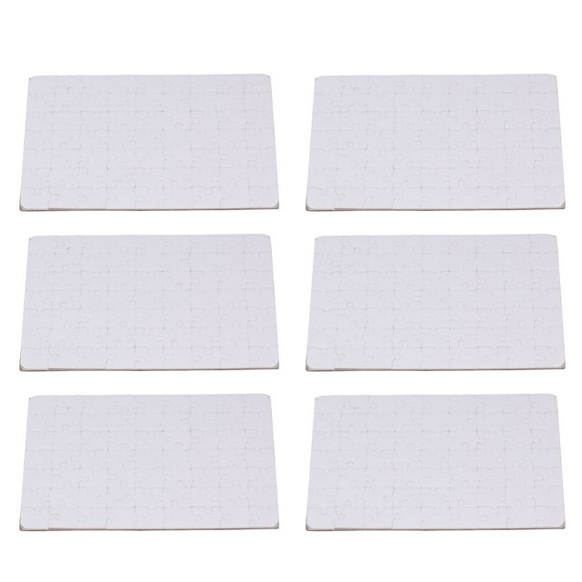 Rompecabezas en blanco para sublimación, juego de 6 rompecabezas en blanco, rompecabezas en blanco para bricolaje, rompecabezas en blanco de mayor durabilidad