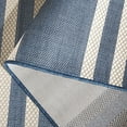 thumbnail image 5 of SAFAVIEH Courtyard Celinda Striped Indoor/Outdoor Area Rug, Navy Blue/Beige, 5'1" x 7'6", 5 of 11
