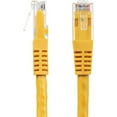 thumbnail image 3 of StarTech 3ft CAT6 Ethernet Cable - Yellow CAT 6 Gigabit Ethernet Wire -250Mhz 100W PoE RJ45 UTP Molded Network Patch Cord with Strain Relief (C6PATCH3YL), 3 of 6