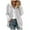 Gray, variant on Fuzzy Fleece Jacket Women Full Zip,Women's Winter Sherpa Jackets Hooded Cardigan Coats Plus Size Plush Warm Outerwear with Pockets