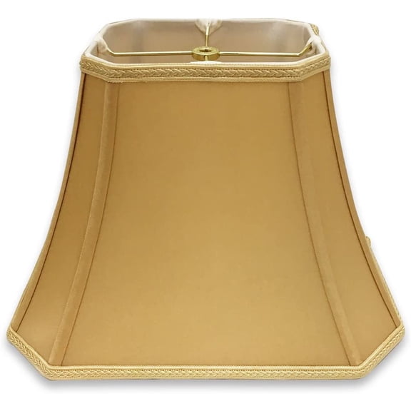 Royal Designs, Inc. Rectangle Cut Corner Designer Shade, Antique Gold, 6.5 x 12 x 10, DSO-68-12AGL