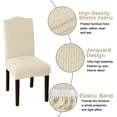 thumbnail image 2 of Amerteer 2 Pack Dining Room Chair Covers Stretch Dining Chair Slipcover Parsons Chair Covers Chair Furniture Protector Covers Removable Washable Chair Cover for Dining Room, Hotel, Ceremony, 2 of 7