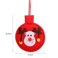 thumbnail image 2 of Christmas Fabric Round Pendant Home Christmas Tree Pendant Fabric Small Round Ball Pendant Christmas Tree Pendant, 2 of 10