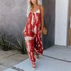 thumbnail image 1 of Pantalons pour Femmes Mode Décontractée pour Femmes Printemps et Été Imprimé sur l'Épaule Sangle Combinaison Rouge XXL, 1 of 4