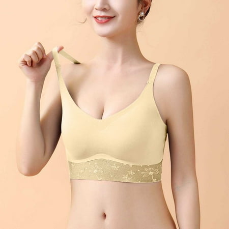 

MPWEGNP Womens Beauty Back Underwear Seamless Wireless Bra Thin Sports Bra