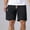 Black, variant on Afuyipoi Men's Casual Nylon Shorts with Pockets, Lightweight Quick Dry Beach Shorts, Summer Fashion Sports Shorts with Elastic Waistband Black Size L