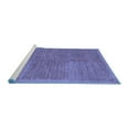 thumbnail image 2 of Ahgly Company Machine Washable Indoor Rectangle Abstract Blue Modern Area Rugs, 8' x 10', 2 of 4