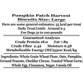 thumbnail image 4 of Pumpkin Patch Harvest Dog Biscuits Size Large, 4 of 6